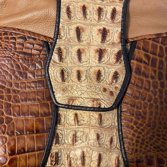D’Onofrio leather/crocodile skin purse - Picture 2 of 11